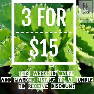 🏷3 for $15🏷 Weekend Sale